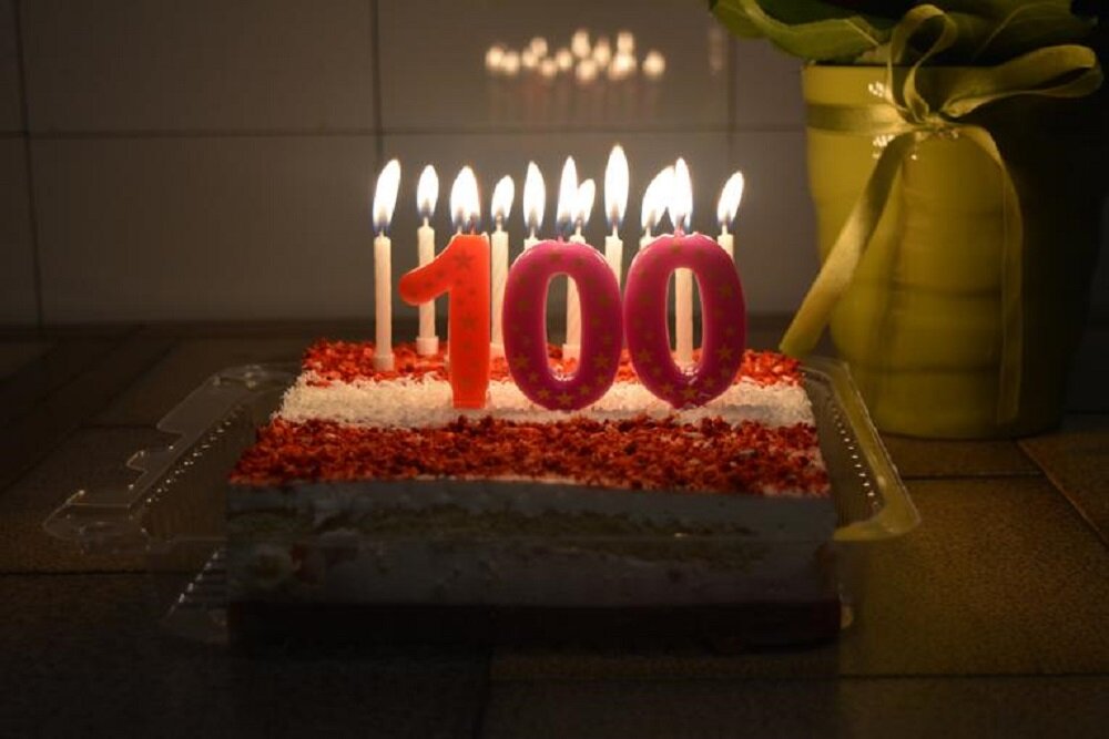 کیک تولد 100 سالگی