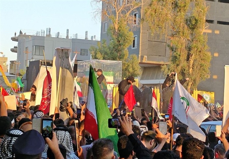 تشییع آیتاللهالعظمی سید علی خامنهای , تشییع امام شهید , تشییع رهبر شهید , بدرقه آقای شهید ایران , شهر نجف اشرف ,